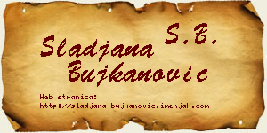 Slađana Bujkanović vizit kartica
